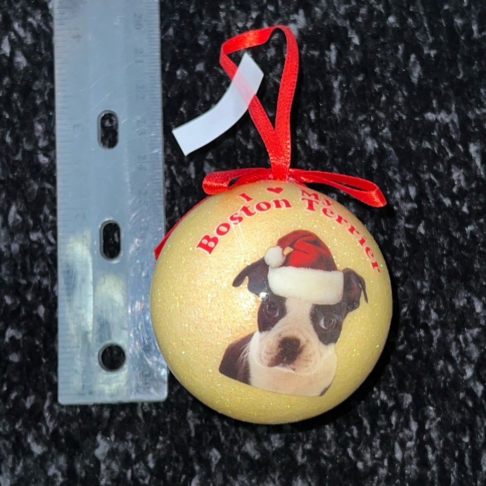 Christmas Ornament I Love My Frenchie Holiday Sparkly Memorable